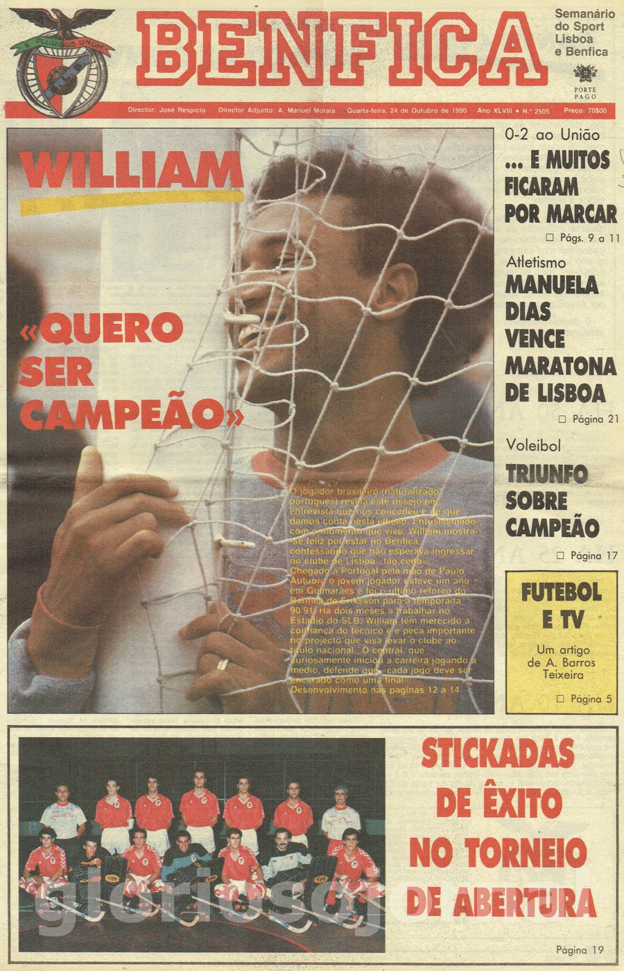jornal o benfica 2505 1990-10-24